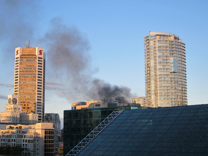 Vancouver burning