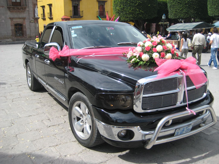 Quinzañera car And then she's driven to her party in this stunning vehicle