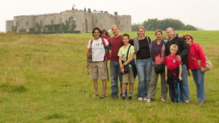 At Chirk Castle, visiting the resident archer.