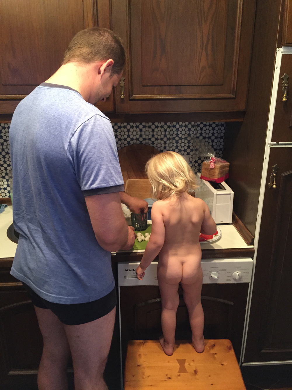 That naked chef has nothing on me. (Currently in potty training, hence naked a lot. But that is a story for another day.)
