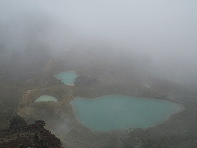 We had to wait for a good moment when some of the fog would disappear to get this shot.