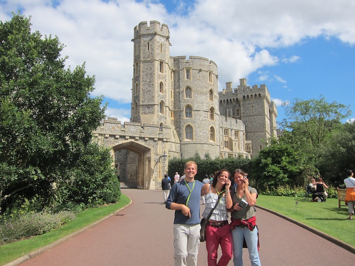 Visiting the Queens house. Very modest really.