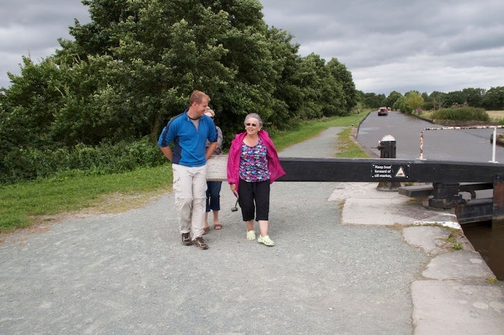 Chatting up old ladies at the locks