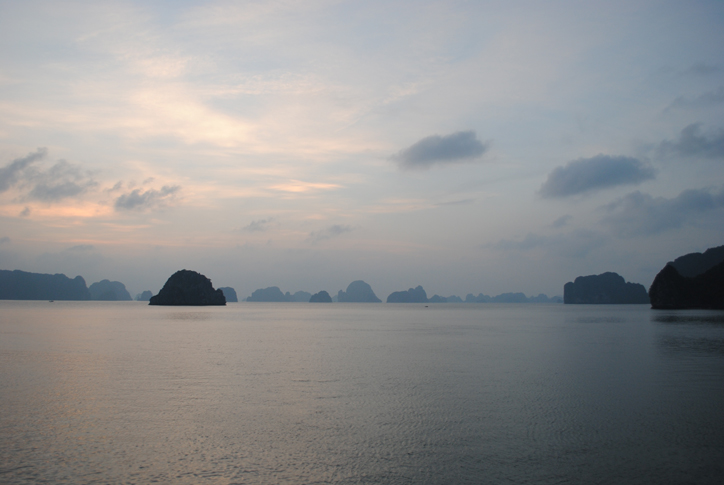 The smokey mountains of Ha Long Bay