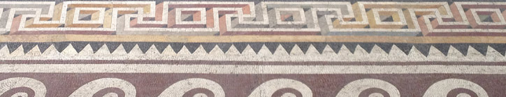 A mosaic floor at the gorgeous Pergamon museum.