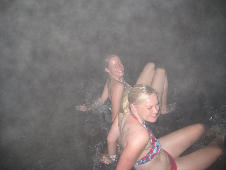 Henriikka and me at our personal hot spa Henriikka and me at our personal hot spa