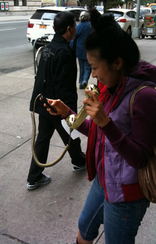 No one will ignore you on the street with that thing in your hand.
