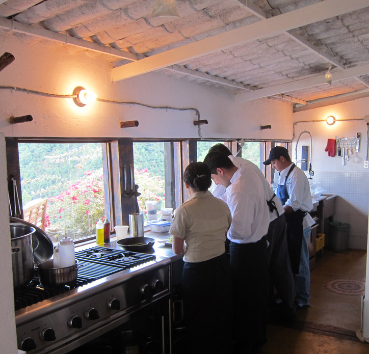 There was a lot of arranging, not that much cooking, going on.