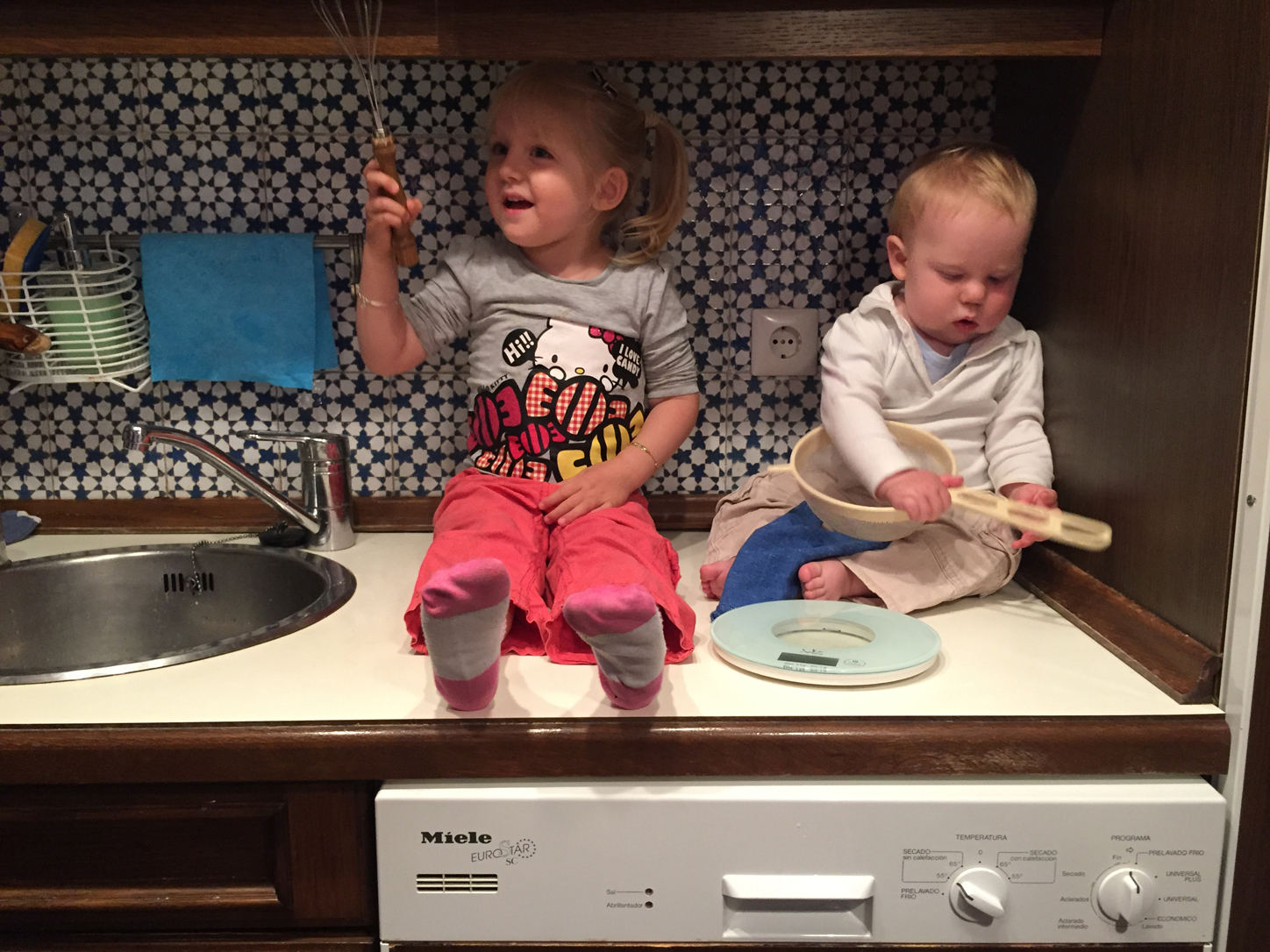 We've got a band, we're "The Kitcheneers". The neighbours love us.