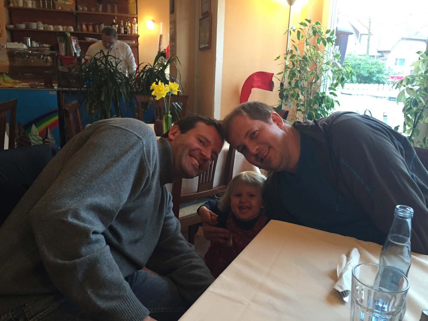Birthday lunch with two of my favorite guys.