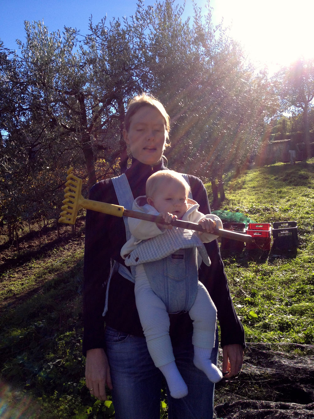 Check me out holding that rake. Like a pro, right?!