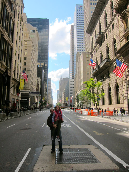 You can't do that often in the middle of 5th Avenue.