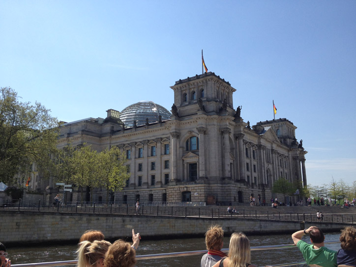 The wall ran only about 10 meters away from the Reichstag and through the Spree, making it an infamous place for people trying to cross.