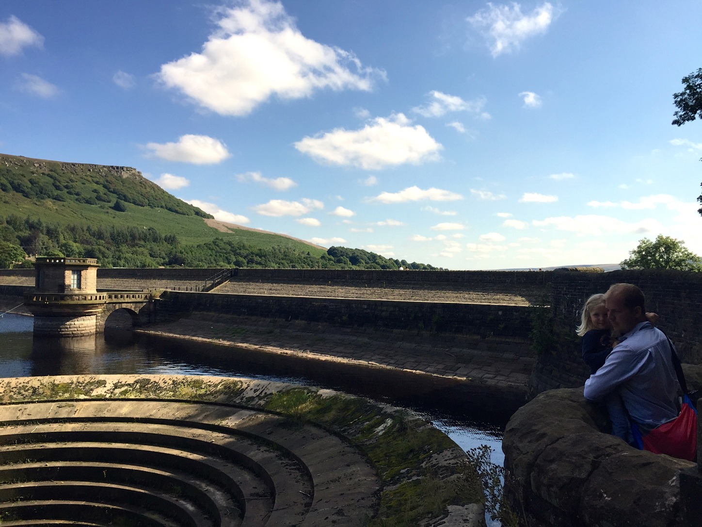Those big pools are for the rain. But I don't think it rains all that much here. I mean look at that blue sky!