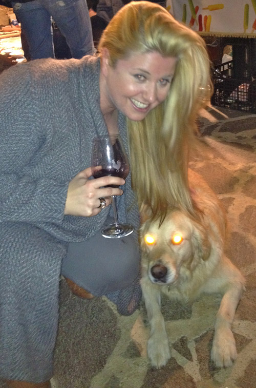 In her free time Satan's dog enjoys long walks on the beach, reading poetry and occasionally killing the neighbour's chickens.