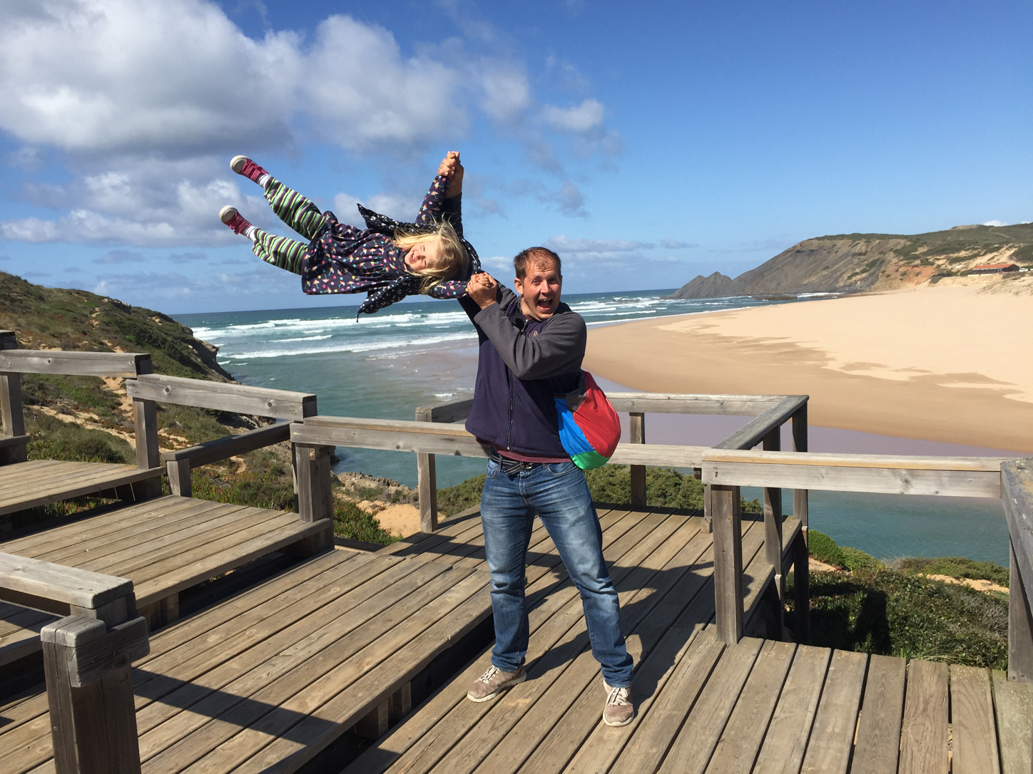 Lunch at another beach down the road resulted in high-spirits. Literally.