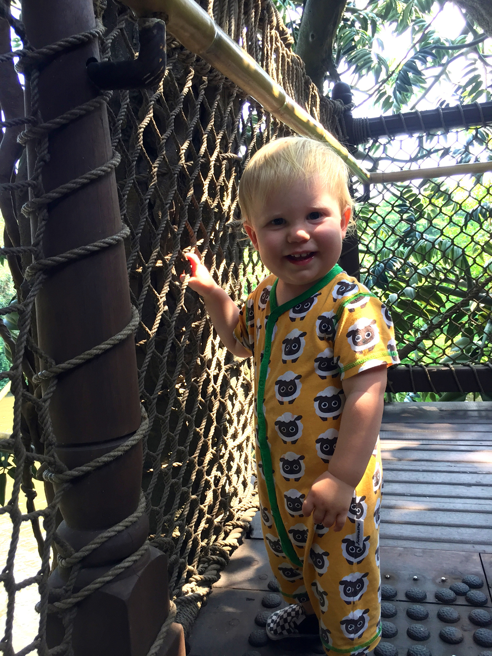 Rockin' my sheep suit at Tarzan's place.