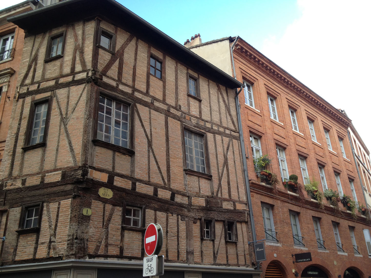Buildings in downtown Toulouse.