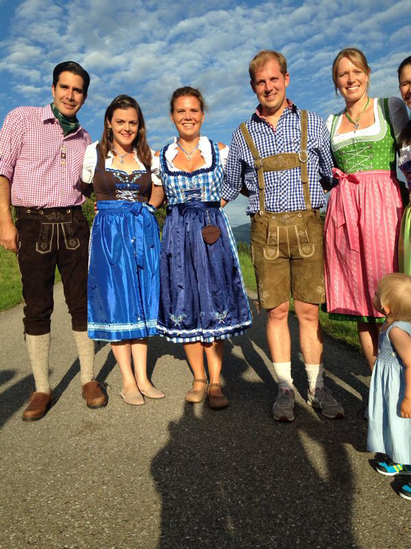 Everyone wore their trachten with pride!