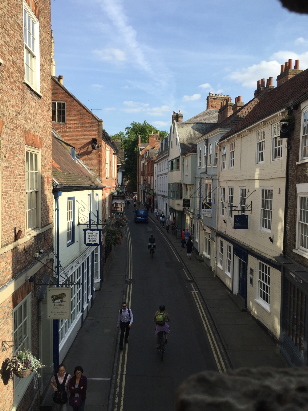 We walked around the old wall - how cute is this road?!