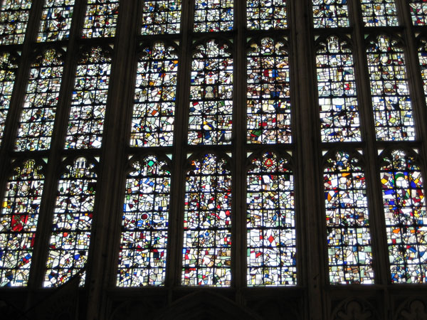 winchesterc Notice the one intact panel smack in the middle of the top middle window?