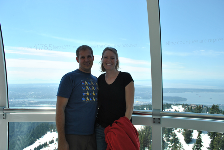 1273 meters above Vancouver, whoa!