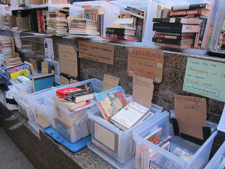 Encouraging that each OWS camp had a library.
